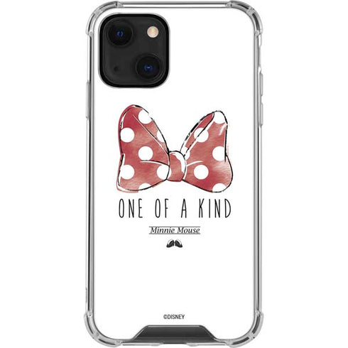 Disney Minnie Mouse One Of A Kind Bow iPhone 14 Plus Clear Case