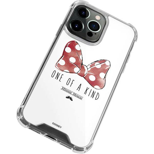 Disney Minnie Mouse One Of A Kind Bow iPhone 14 Pro Clear Case
