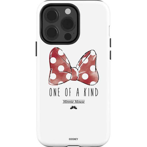 Disney Minnie Mouse One Of A Kind Bow iPhone 14 Pro Impact Case