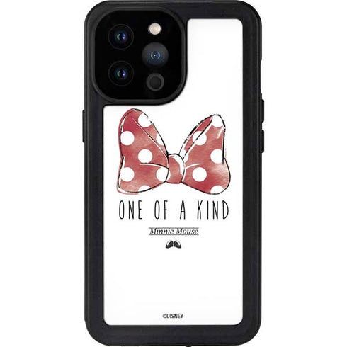 Disney Minnie Mouse One Of A Kind Bow iPhone 14 Pro Max Waterproof Case