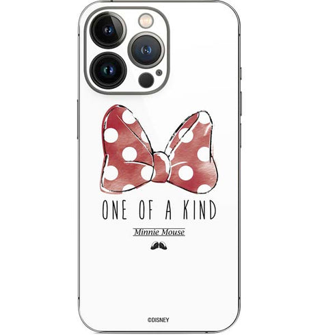 Disney Minnie Mouse One Of A Kind Bow iPhone 14 Pro Skin