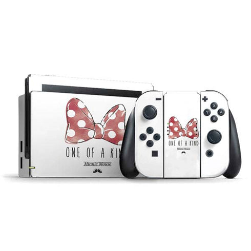 Disney Minnie Mouse One Of A Kind Bow Nintendo Switch Bundle Skin