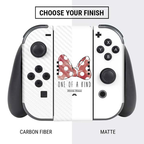 Disney Minnie Mouse One Of A Kind Bow Nintendo Switch Bundle Skin