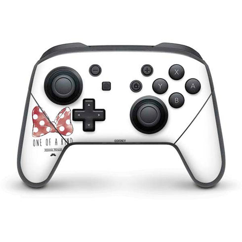 Disney Minnie Mouse One Of A Kind Bow Nintendo Switch Pro Controller Skin