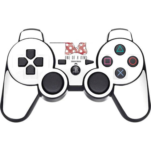 Disney Minnie Mouse One Of A Kind Bow PS3 Dual Shock wireless controller Skin