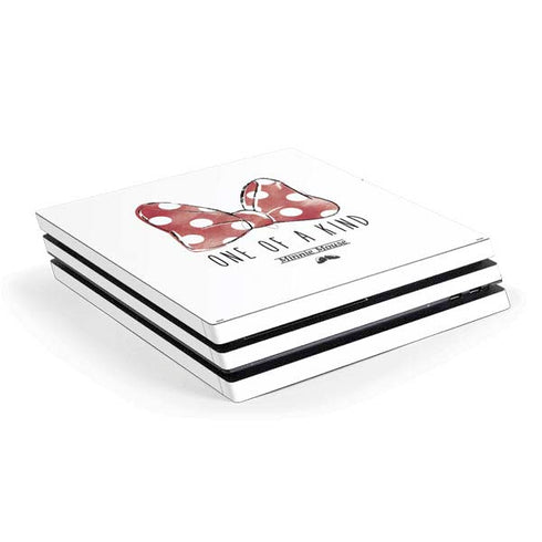Disney Minnie Mouse One Of A Kind Bow PS4 Pro Console Skin