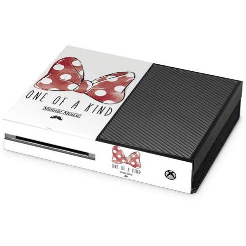 Disney Minnie Mouse One Of A Kind Bow Xbox One Console Skin