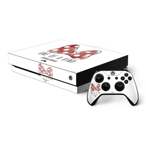Disney Minnie Mouse One Of A Kind Bow Xbox One X Bundle Skin