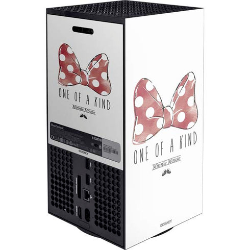 Disney Minnie Mouse One Of A Kind Bow Xbox Series X Console Skin