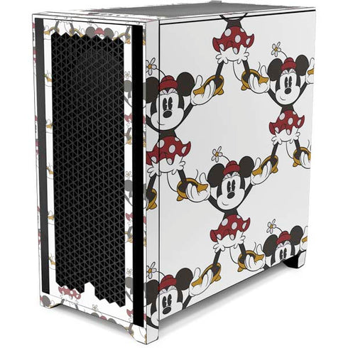 Disney Minnie Mouse Pattern Formation Corsair 4000D Tempered Glass Mid-Tower ATX Case Skin
