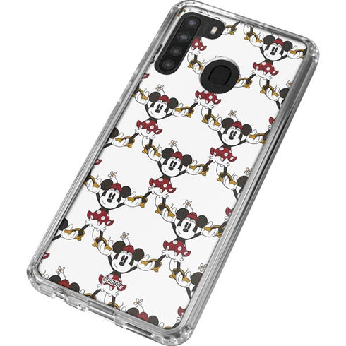 Disney Minnie Mouse Pattern Formation Galaxy A21 Clear Case
