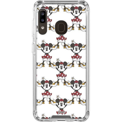 Disney Minnie Mouse Pattern Formation Galaxy A30 Clear Case