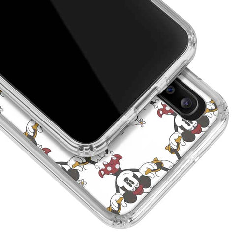 Disney Minnie Mouse Pattern Formation Galaxy A30 Clear Case