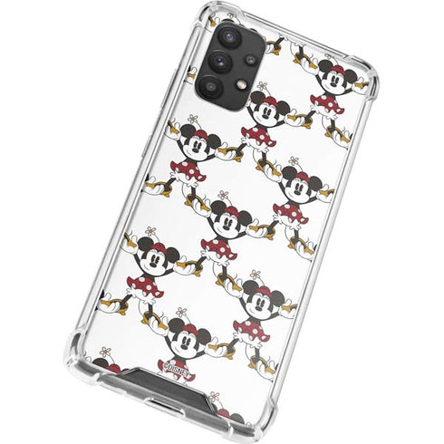 Disney Minnie Mouse Pattern Formation Galaxy A32 5G Clear Case
