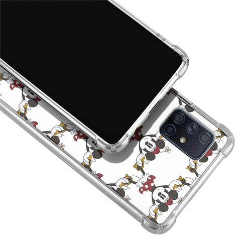 Disney Minnie Mouse Pattern Formation Galaxy A71 5G Clear Case