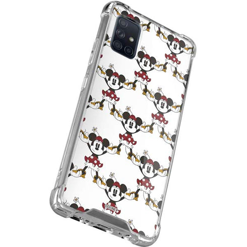 Disney Minnie Mouse Pattern Formation Galaxy A71 5G Clear Case
