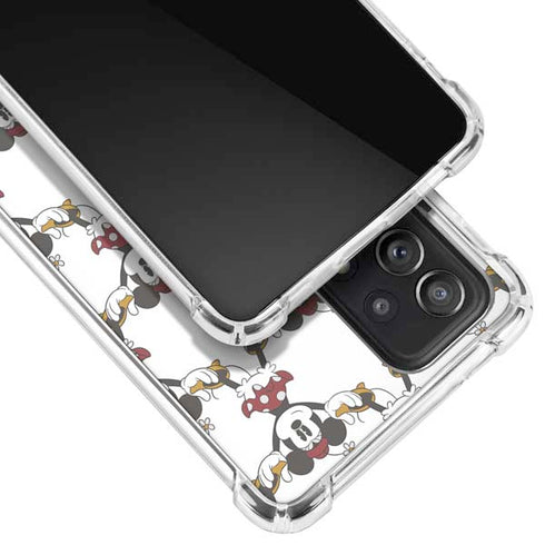 Disney Minnie Mouse Pattern Formation Galaxy A72 5G Clear Case