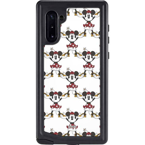 Disney Minnie Mouse Pattern Formation Galaxy Note 10 Waterproof Case