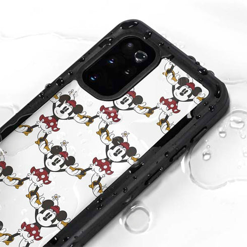 Disney Minnie Mouse Pattern Formation Galaxy S20 Plus Waterproof Case