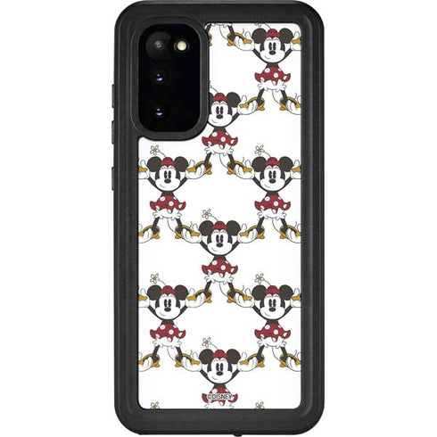 Disney Minnie Mouse Pattern Formation Galaxy S20 Waterproof Case