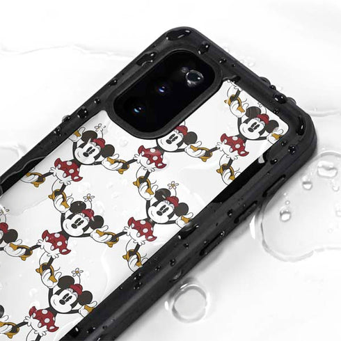 Disney Minnie Mouse Pattern Formation Galaxy S20 Waterproof Case