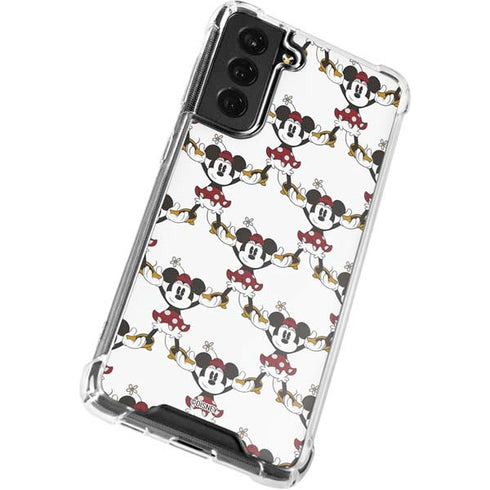 Disney Minnie Mouse Pattern Formation Galaxy S21 FE Clear Case