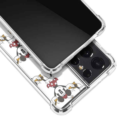 Disney Minnie Mouse Pattern Formation Galaxy S21 Ultra 5G Clear Case