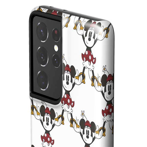 Disney Minnie Mouse Pattern Formation Galaxy S21 Ultra 5G Pro Case