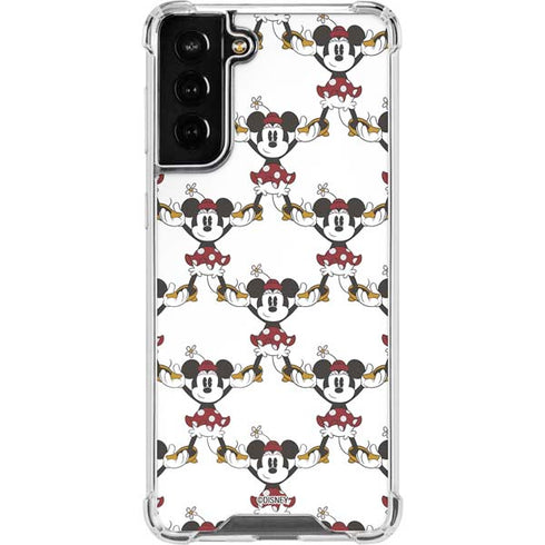 Disney Minnie Mouse Pattern Formation Galaxy S22 Plus Clear Case