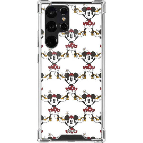 Disney Minnie Mouse Pattern Formation Galaxy S22 Ultra Clear Case