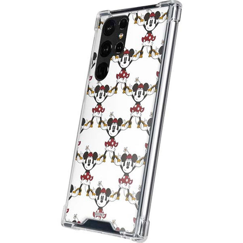 Disney Minnie Mouse Pattern Formation Galaxy S22 Ultra Clear Case