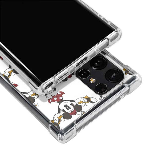 Disney Minnie Mouse Pattern Formation Galaxy S22 Ultra Clear Case