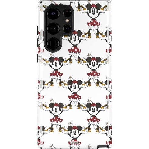 Disney Minnie Mouse Pattern Formation Galaxy S22 Ultra Pro Case
