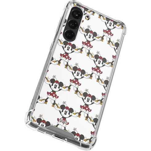 Disney Minnie Mouse Pattern Formation Galaxy S23 Plus Clear Case
