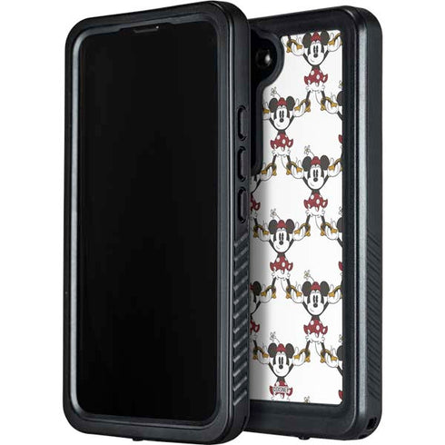 Disney Minnie Mouse Pattern Formation Galaxy S23 Plus Waterproof Case