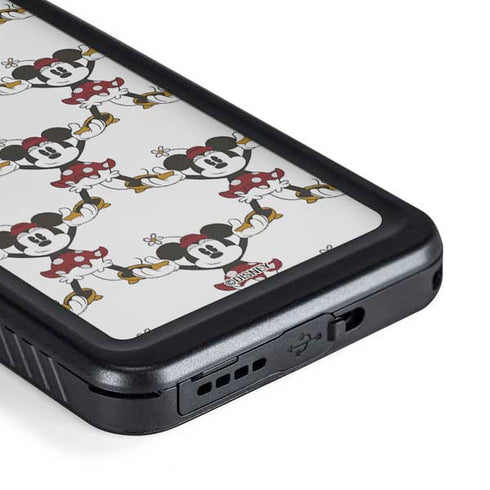 Disney Minnie Mouse Pattern Formation Galaxy S23 Waterproof Case