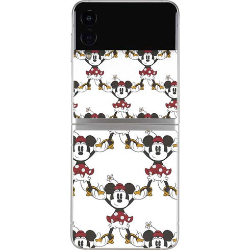 Disney Minnie Mouse Pattern Formation Galaxy Z Flip3 5G Skin