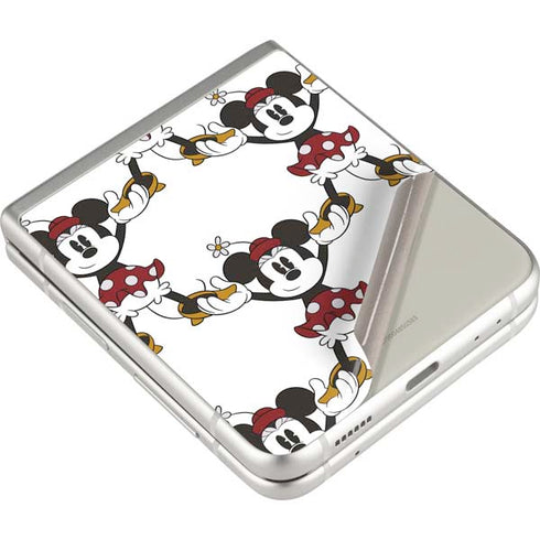 Disney Minnie Mouse Pattern Formation Galaxy Z Flip3 5G Skin