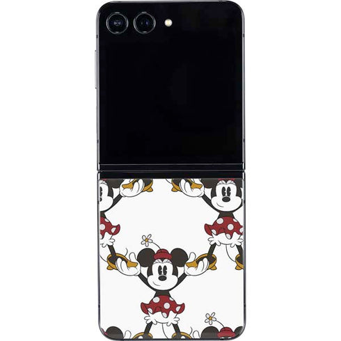 Disney Minnie Mouse Pattern Formation Galaxy Z Flip5 5G Skin