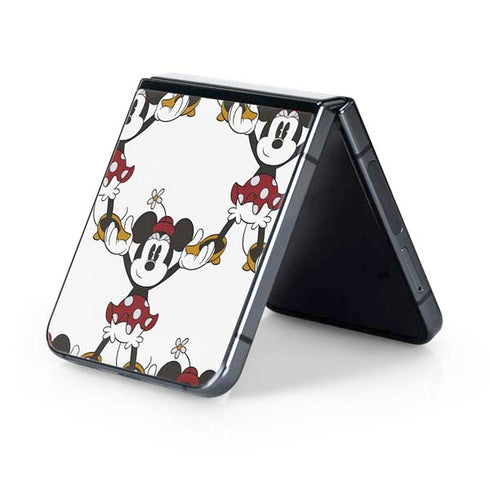 Disney Minnie Mouse Pattern Formation Galaxy Z Flip5 5G Skin