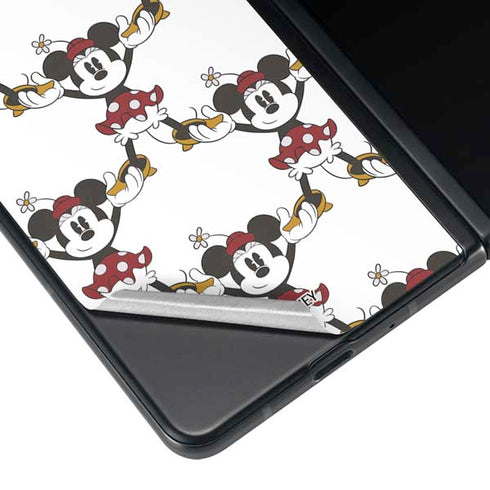 Disney Minnie Mouse Pattern Formation Galaxy Z Fold3 5G Skin
