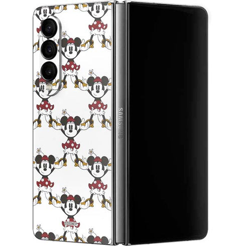 Disney Minnie Mouse Pattern Formation Galaxy Z Fold4 5G Skin