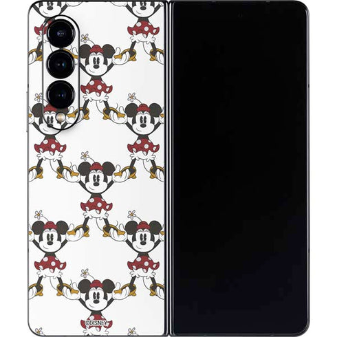 Disney Minnie Mouse Pattern Formation Galaxy Z Fold4 5G Skin