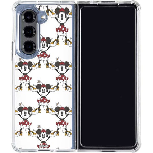Disney Minnie Mouse Pattern Formation Galaxy Z Fold5 5G Clear Case