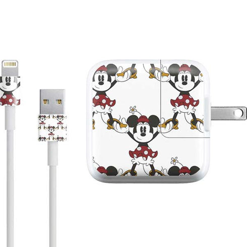 Disney Minnie Mouse Pattern Formation iPad Charger (10W USB) Skin
