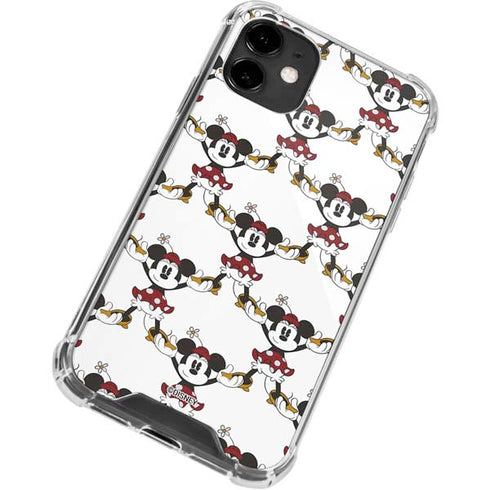Disney Minnie Mouse Pattern Formation iPhone 12 Clear Case