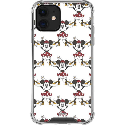 Disney Minnie Mouse Pattern Formation iPhone 12 Mini Clear Case