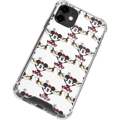 Disney Minnie Mouse Pattern Formation iPhone 12 Mini Clear Case