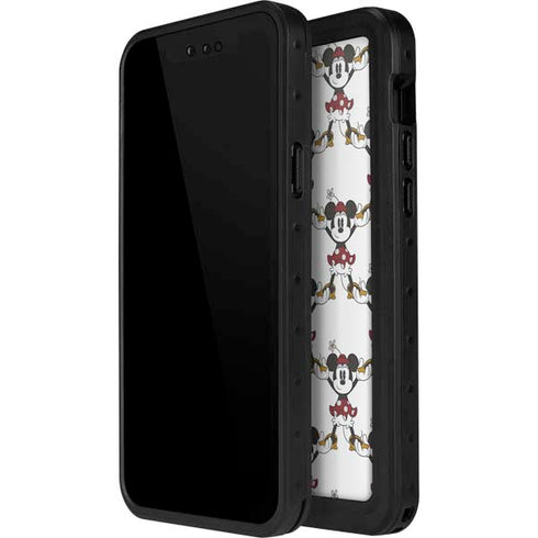 Disney Minnie Mouse Pattern Formation iPhone 12 Pro Waterproof Case