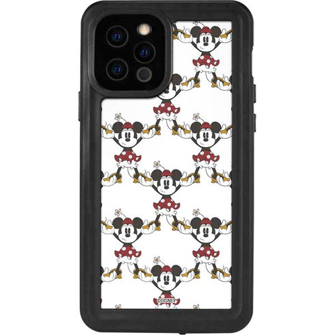 Disney Minnie Mouse Pattern Formation iPhone 12 Pro Waterproof Case
